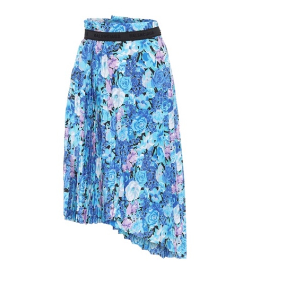 BALENCIAGA Floral Pleated midi skirt - Picture 2 of 9